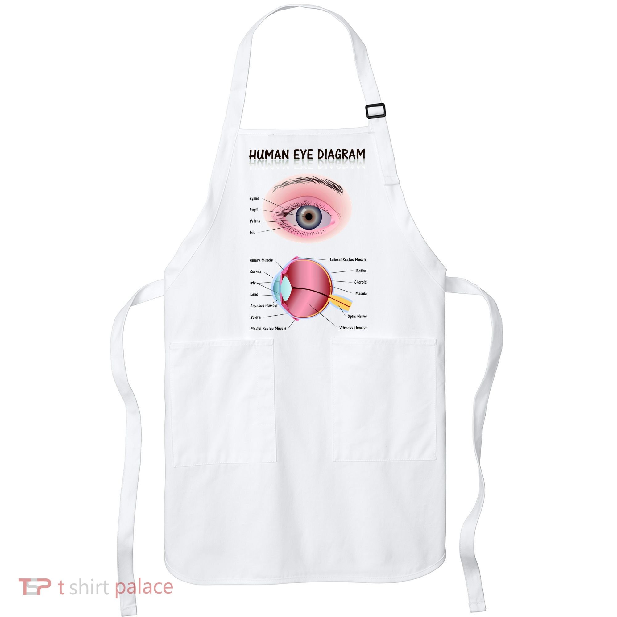 Human Eye Diagram Apron