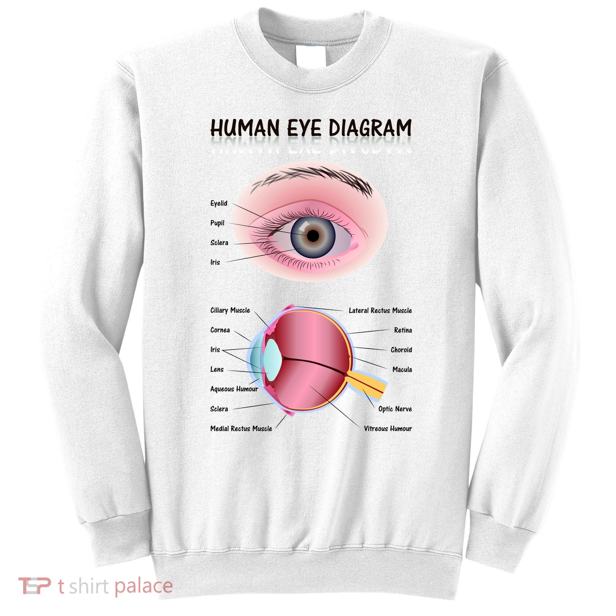 Human Eye Diagram Sweatshirt