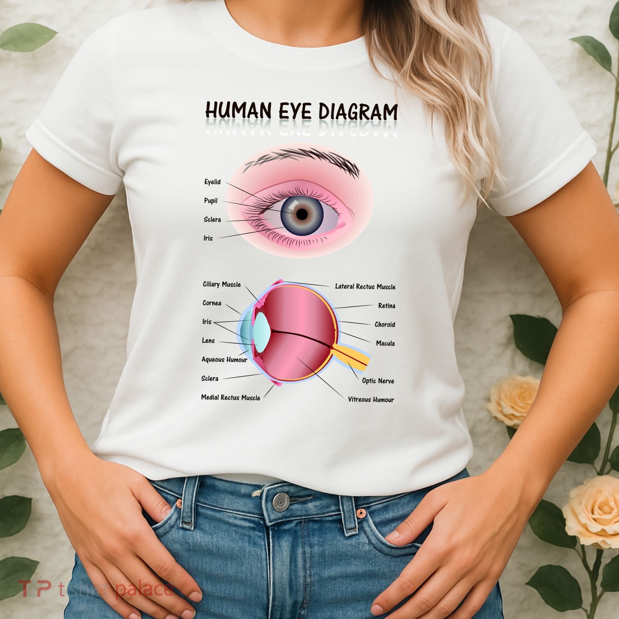 Human Eye Diagram Women's T-Shirt