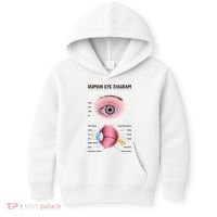 Human Eye Diagram Kids Hoodie thumb 0