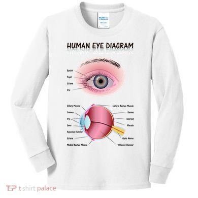 Human Eye Diagram Kids Long Sleeve Shirt