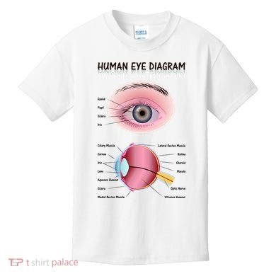 Human Eye Diagram Kids T-Shirt