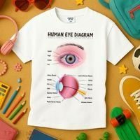 Human Eye Diagram Kids T-Shirt thumb 3