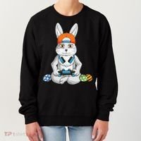 Happy Easter Day Bunny Egg Funny Gamer Women's Sweatshirt thumb 0