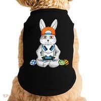 Happy Easter Day Bunny Egg Funny Gamer Doggie Tank thumb 0