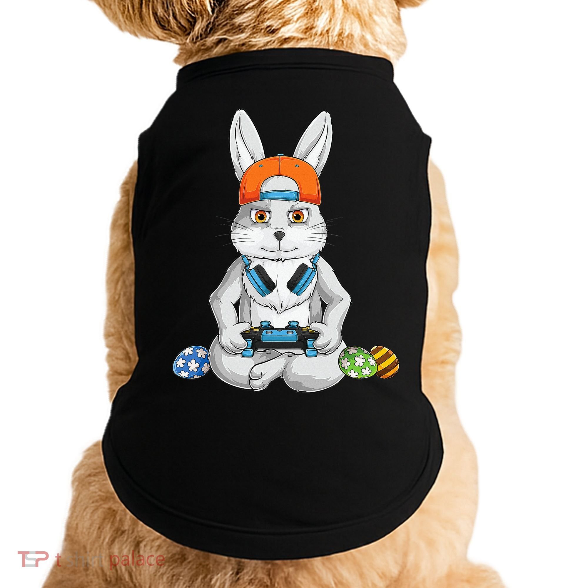Happy Easter Day Bunny Egg Funny Gamer Doggie Tank