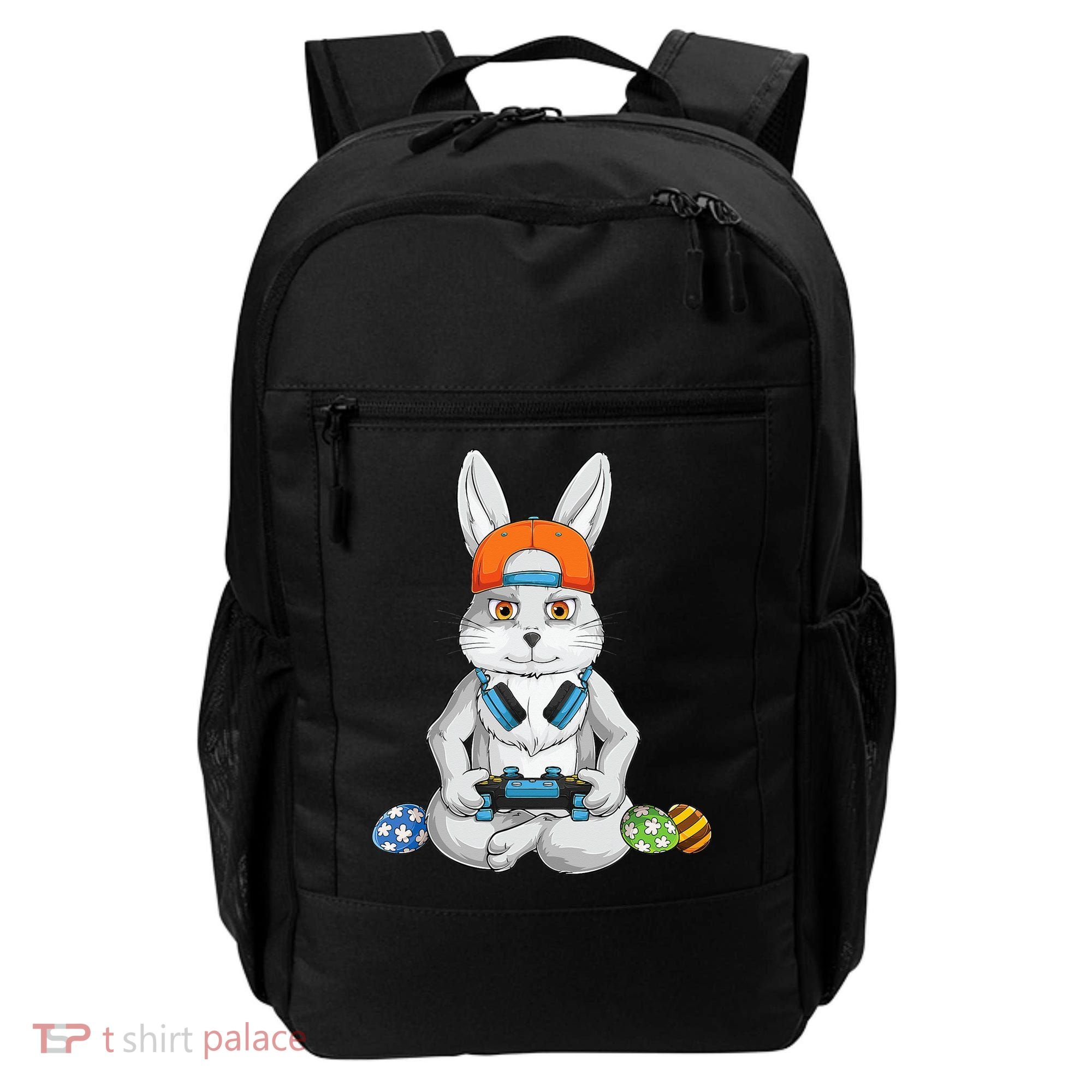 Happy Easter Day Bunny Egg Funny Gamer Backpack