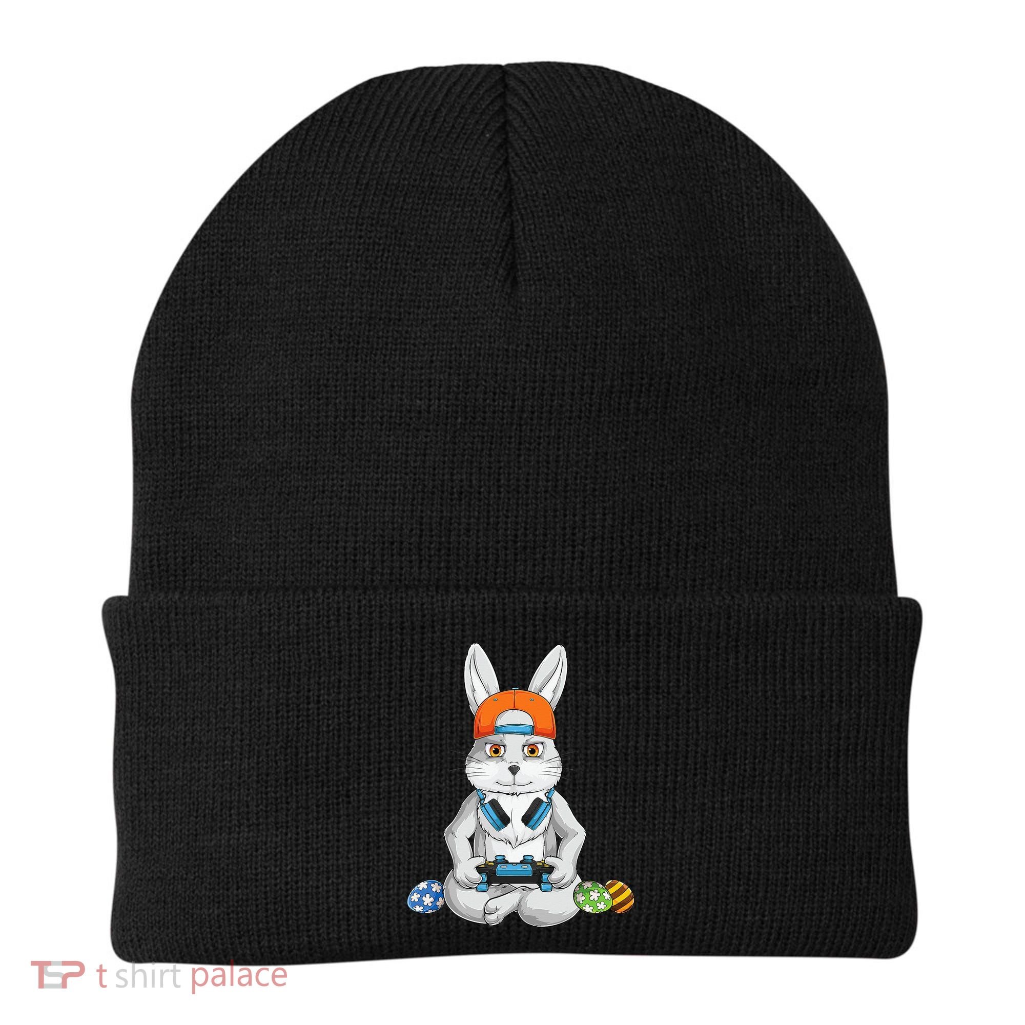 Happy Easter Day Bunny Egg Funny Gamer Beanie