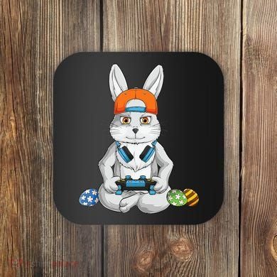 Happy Easter Day Bunny Egg Funny Gamer Coaster