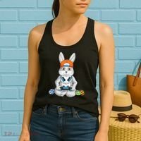 Happy Easter Day Bunny Egg Funny Gamer Women's Tank Top thumb 2