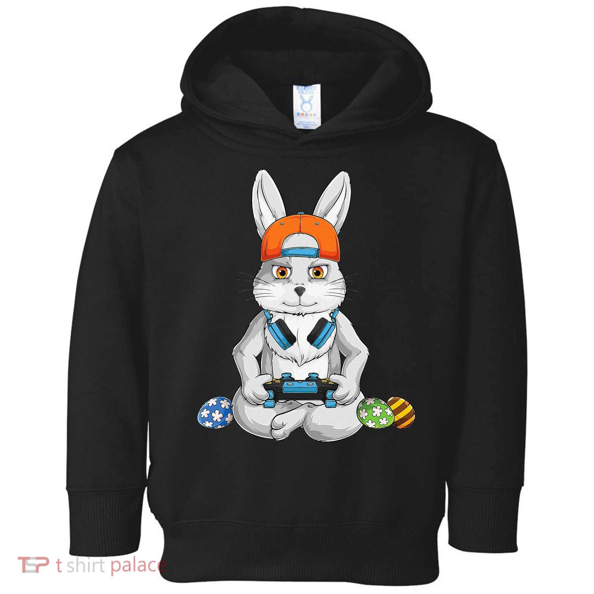 Happy Easter Day Bunny Egg Funny Gamer Toddler Hoodie