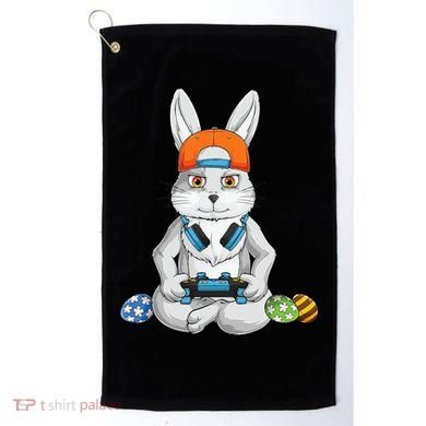 Happy Easter Day Bunny Egg Funny Gamer Golf Towel