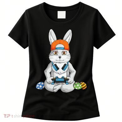 Happy Easter Day Bunny Egg Funny Gamer Women's T-Shirt