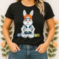 Happy Easter Day Bunny Egg Funny Gamer Women's T-Shirt thumb 2