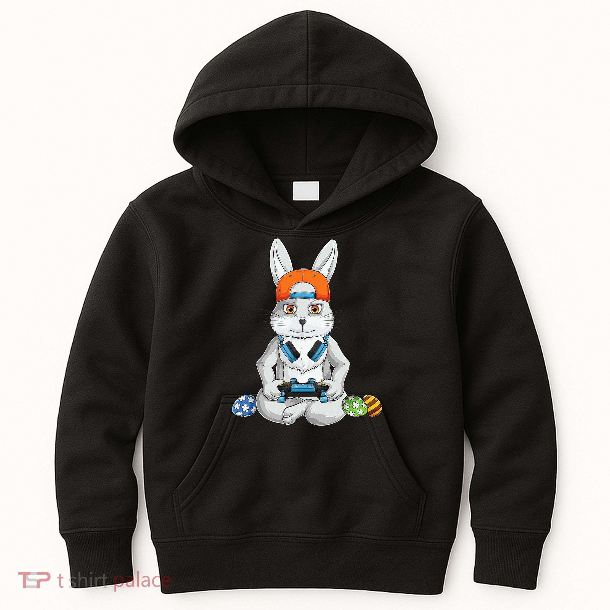 Happy Easter Day Bunny Egg Funny Gamer Kids Hoodie