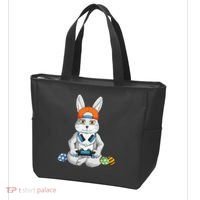 Happy Easter Day Bunny Egg Funny Gamer Tote Bag thumb 3