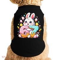 Happy Easter Day 67 Bunny Six Seven 6-7 Eggs Doggie Tank thumb 0