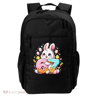 Happy Easter Day 67 Bunny Six Seven 6-7 Eggs Backpack