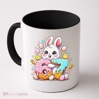 Happy Easter Day 67 Bunny Six Seven 6-7 Eggs Coffee Mug thumb 0