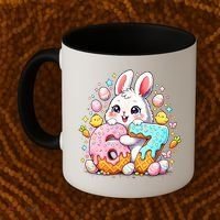 Happy Easter Day 67 Bunny Six Seven 6-7 Eggs Coffee Mug thumb 2