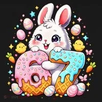 Happy Easter Day 67 Bunny Six Seven 6-7 Eggs Women's Hoodie thumb 2