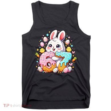 Happy Easter Day 67 Bunny Six Seven 6-7 Eggs Tank Top
