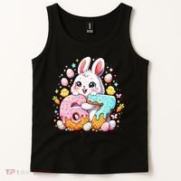 Happy Easter Day 67 Bunny Six Seven 6-7 Eggs Tank Top thumb 2