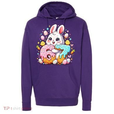 Happy Easter Day 67 Bunny Six Seven 6-7 Eggs Hoodie