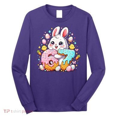 Happy Easter Day 67 Bunny Six Seven 6-7 Eggs Long Sleeve Shirt