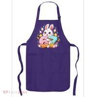 Happy Easter Day 67 Bunny Six Seven 6-7 Eggs Apron thumb 0