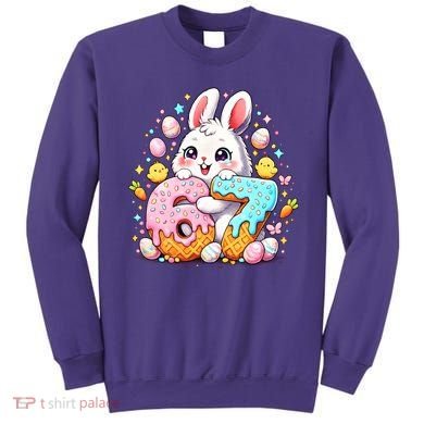 Happy Easter Day 67 Bunny Six Seven 6-7 Eggs Sweatshirt