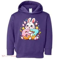 Happy Easter Day 67 Bunny Six Seven 6-7 Eggs Toddler Hoodie thumb 0