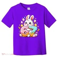 Happy Easter Day 67 Bunny Six Seven 6-7 Eggs Toddler T-Shirt thumb 0