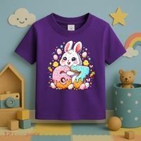 Happy Easter Day 67 Bunny Six Seven 6-7 Eggs Toddler T-Shirt thumb 3