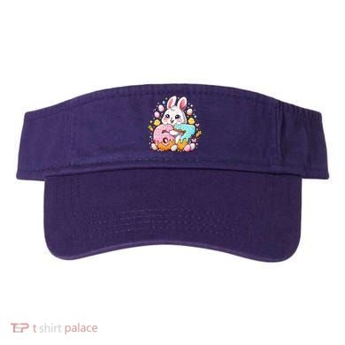 Happy Easter Day 67 Bunny Six Seven 6-7 Eggs Visor