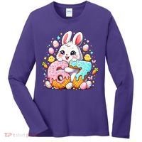 Happy Easter Day 67 Bunny Six Seven 6-7 Eggs Women's Long Sleeve Shirt thumb 0