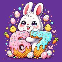 Happy Easter Day 67 Bunny Six Seven 6-7 Eggs Women's T-Shirt thumb 6