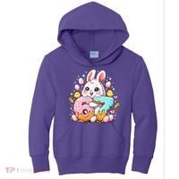 Happy Easter Day 67 Bunny Six Seven 6-7 Eggs Kids Hoodie thumb 0