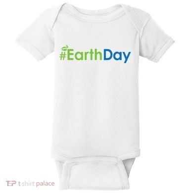 Hashtag Earth Day Awareness Baby Bodysuit
