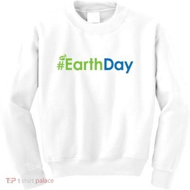 Hashtag Earth Day Awareness Kids Sweatshirt