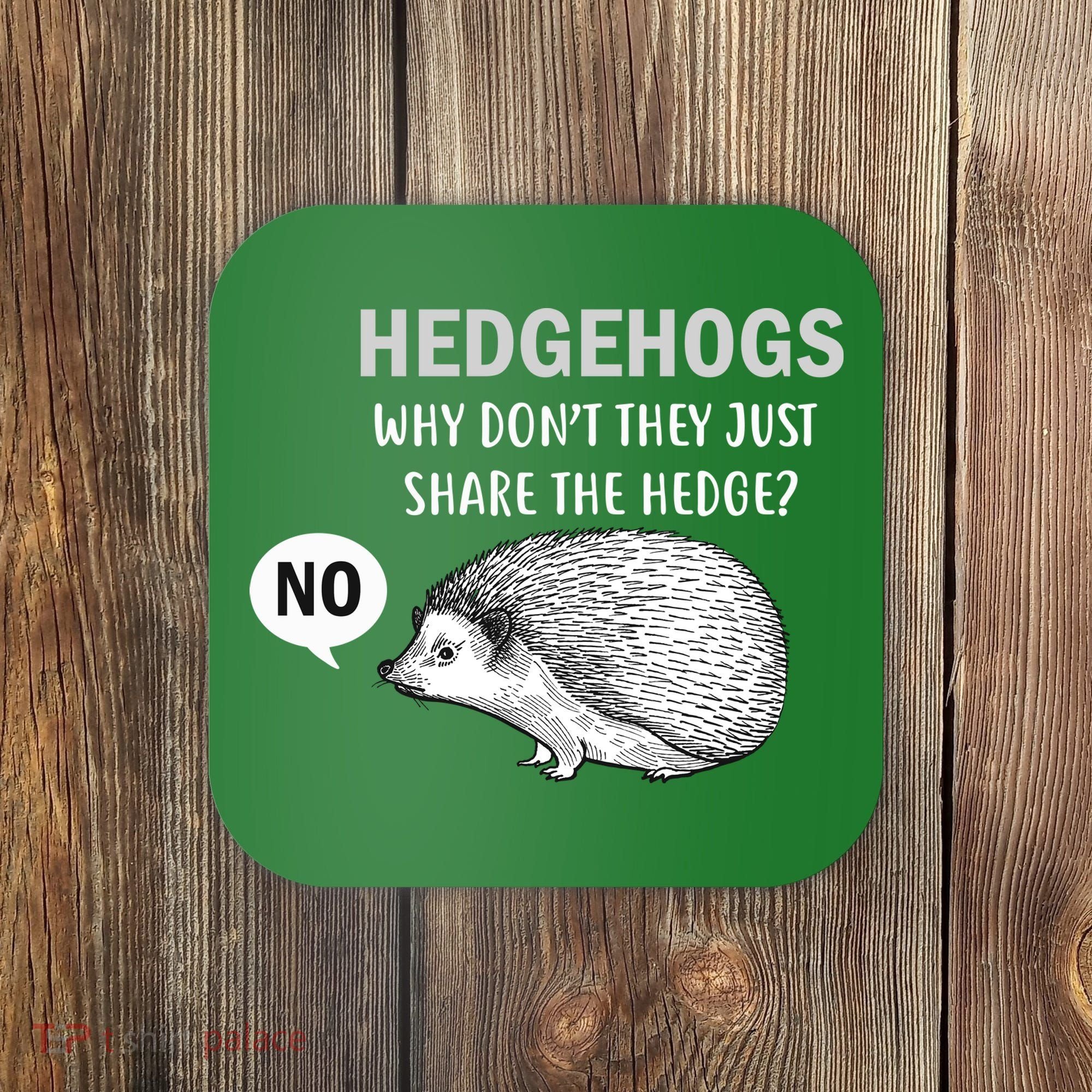 Hedgehogs Can't Share Coaster