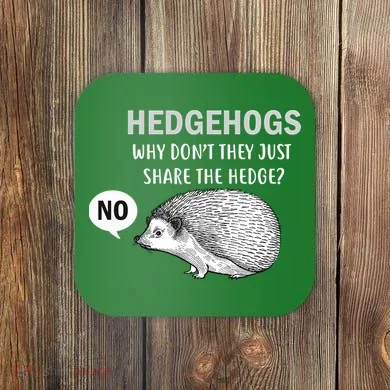 Hedgehogs Can't Share Coaster
