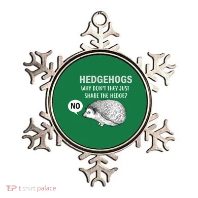 Hedgehogs Can't Share Ornament