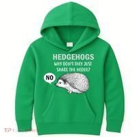 Hedgehogs Can't Share Kids Hoodie thumb 0