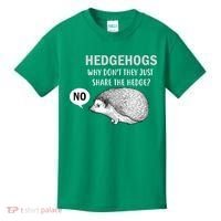 Hedgehogs Can't Share Kids T-Shirt thumb 0