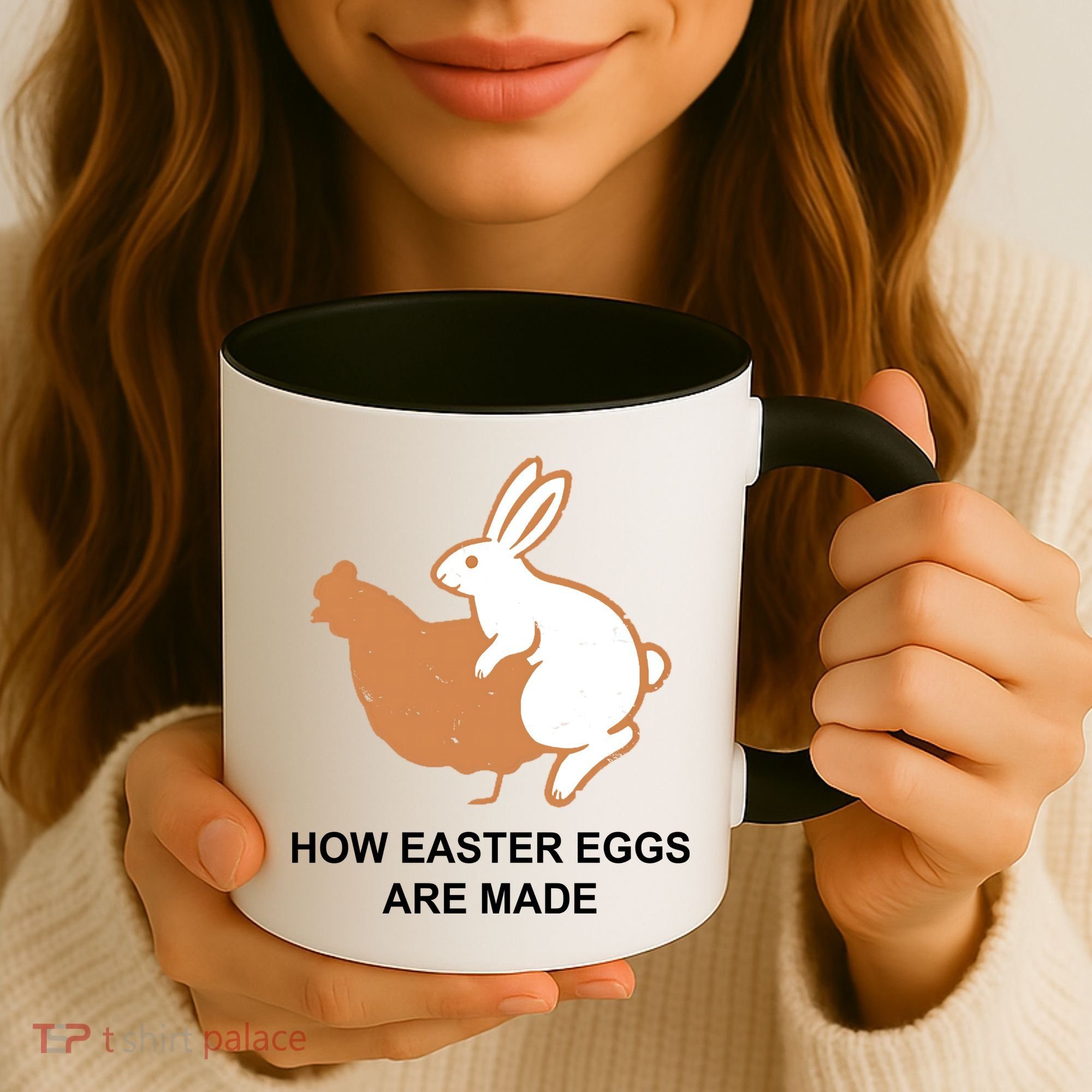 How Easter Eggs Are Made Funny Sarcastic Coffee Mug
