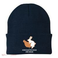 How Easter Eggs Are Made Funny Sarcastic Beanie thumb 0