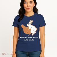 How Easter Eggs Are Made Funny Sarcastic Women's T-Shirt thumb 4