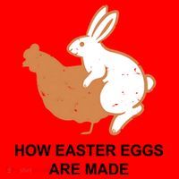 How Easter Eggs Are Made Funny Sarcastic Santa Hat thumb 1
