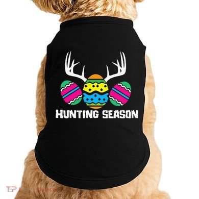 Hunting Eggs Easter Season Deer Antlers Hunter Fun Egg Hunt Doggie Tank
